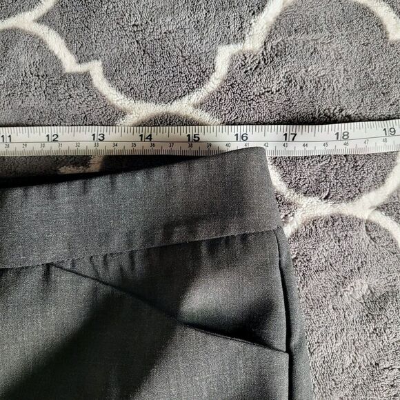 Lafayette 148 New York Gray Wool Blend Trouser Pants Tapered Size 8 Office Work - Picture 6 of 11
